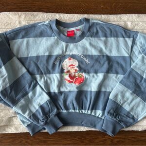 Strawberry Shortcake Cropped Sweatshirt Official Brand Size Small Like New